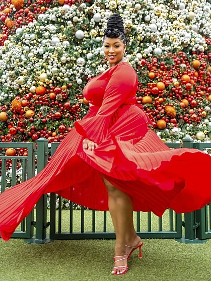 Fashion To Figure Noel Pleated Maxi Skirt - FTF LAB 007: Nzinga Imani 2 Fashion To Figure Noel Pleated Maxi Skirt - FTF LAB 007: Nzinga Imani - Image 2