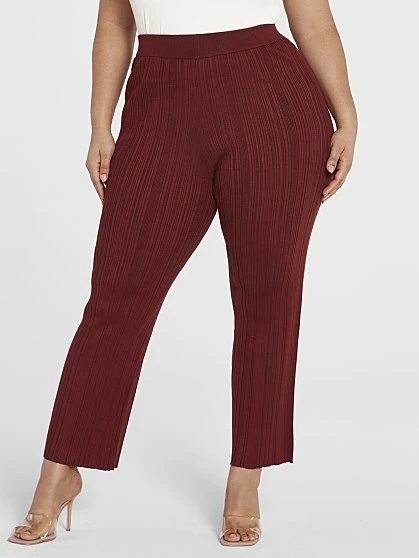 Fashion To Figure Dakota Ribbed Knit Pants 2 Fashion To Figure Dakota Ribbed Knit Pants - Image 2