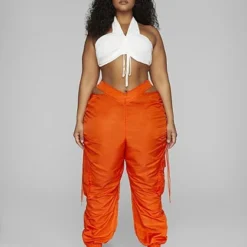 Fashion To Figure Zaria V-Waistband Cargo Jogger Pants - Leslie Sidora X FTF -Pleasures SHOP x d7a6c8e8 ac99 45d0 a252 8fea58aebaf4