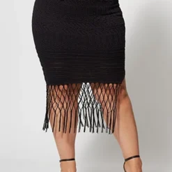 Fashion To Figure Karenza Crochet Fringe Skirt -Pleasures SHOP x d8336cca 5573 4f4a 895a 8d3b52d13783