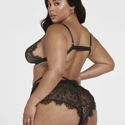 Fashion To Figure Amber Strappy Floral Lace Lingerie Set