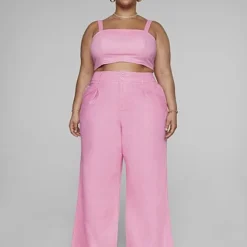 Fashion To Figure Ashlee Wide Leg Linen Pants - Gabi Fresh X FTF