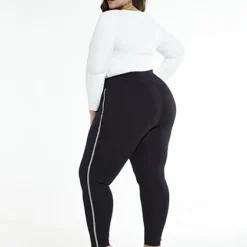 Fashion To Figure Shalon Rhinestone Side Detail Ponte Pants