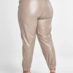 Fashion To Figure Jennifer Faux Leather Jogger Pants -Pleasures SHOP x d99781e3 3513 43e4 9f32 52f7409e06f1