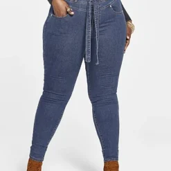 Fashion To Figure Ultra High Rise Tie Front Skinny Jeans 6 Fashion To Figure Ultra High Rise Tie Front Skinny Jeans -Pleasures SHOP x da7287e7 ec97 4a88 85ac b03c466f71df