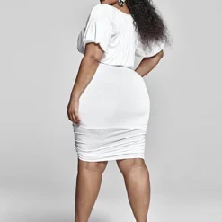 Fashion To Figure Doreen Ruched Bodycon Skirt