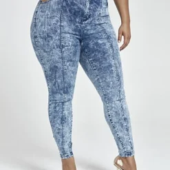 Fashion To Figure Ultra High Rise 4-Button Yoke Skinny Jeans