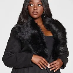 Fashion To Figure Jessenia Faux Fur Collar Long Coat 11 Fashion To Figure Jessenia Faux Fur Collar Long Coat -Pleasures SHOP x dd787fa3 b404 4a11 a741 00d6ec8696da