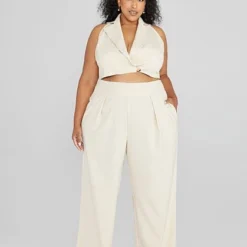 Fashion To Figure Raquel Pleated Straight Leg Pants -Pleasures SHOP x dee4062b 2dad 4931 ba37 0f603712b72e