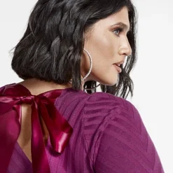 Fashion To Figure Janet Lantern Sleeve Top With Bow Back Detail 6 Fashion To Figure Janet Lantern Sleeve Top With Bow Back Detail -Pleasures SHOP x df5952b6 bbcc 4f95 934e 908d9afc2cb0