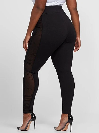 Fashion To Figure Whitney Good Form Ponte Pants With Mesh Panels 1 Fashion To Figure Whitney Good Form Ponte Pants With Mesh Panels