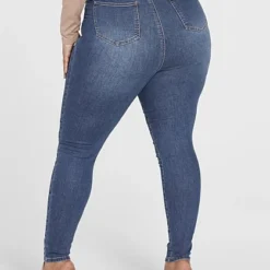 Fashion To Figure Ultra High Rise Skinny Jeans With Crossover Detail -Pleasures SHOP x df97c17e 6c8b 4efc 9363 d0ce6118ef00