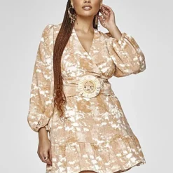 Fashion To Figure Chantal Belted Print Dress 6 Fashion To Figure Chantal Belted Print Dress -Pleasures SHOP x e0c6d262 9836 4e5a 977d adaa741e7220