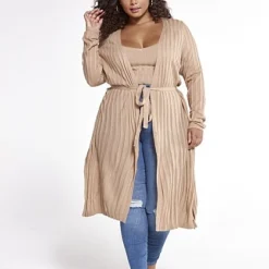 Fashion To Figure Alissa Ribbed Knit Sweater Tank