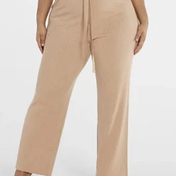 Fashion To Figure Yvonne Ribbed Knit Tie Waist Pants -Pleasures SHOP x e1a96aff 15f6 4d7e 8933 30318b5378e3