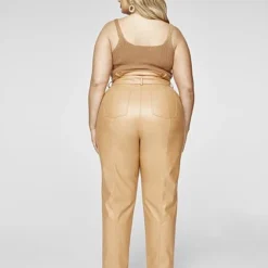 Fashion To Figure Anika Faux Leather Paperbag Waist Pants -Pleasures SHOP x e2275099 866d 4d08 881e 118095dad476