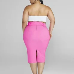 Fashion To Figure Alina Belted Midi Skirt 5 Fashion To Figure Alina Belted Midi Skirt -Pleasures SHOP x e2412d40 b5ae 45e6 8280 d7bb9d66abbe