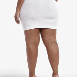 Fashion To Figure Mina Ribbed Knit Zip Front Mini Skirt -Pleasures SHOP x e27fc559 1b4c 44fe b811 32515d1cb241