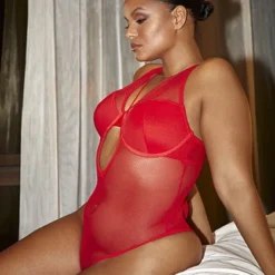 Fashion To Figure Vanessa Cut Out Mesh Bodysuit