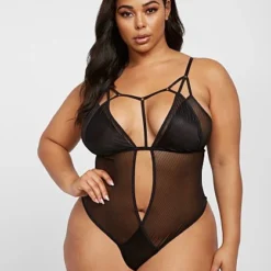 Fashion To Figure Adriana Strappy Mesh Bodysuit