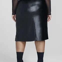 Fashion To Figure Alexia Faux Leather Midi Skirt -Pleasures SHOP x e3e574cd bb68 495d 9a1d ff6a208e6e86