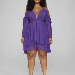 Fashion To Figure Jasmin Cold Shoulder Cutout Mini Dress - Leslie Sidora X FTF -Pleasures SHOP x e456a9f4 4cd2 4203 9fc9 5b8acb2319ca