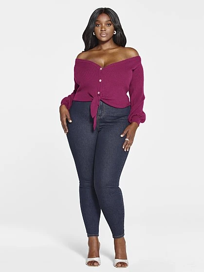 Fashion To Figure Katrina Tie Detail Cardigan 1 Fashion To Figure Katrina Tie Detail Cardigan