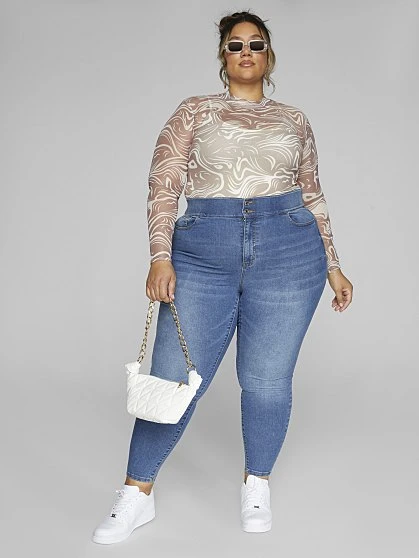 Fashion To Figure The Limitless Jegging In Med Blue Wash 1 Fashion To Figure The Limitless Jegging In Med Blue Wash