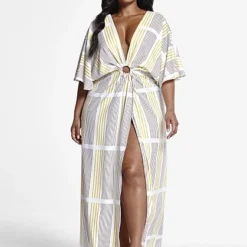 Fashion To Figure Gabriella Striped Maxi Dress -Pleasures SHOP x e62521ef 6ea5 459b b6a7 685386ed5c5f