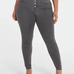 Fashion To Figure High Rise Triple Stack Waist Skinny Jeans -Pleasures SHOP x e6815c0b ba34 4d49 98dc a307e550904d