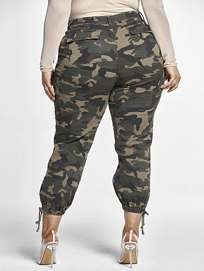 Fashion To Figure High Rise Camo Jogger Style Jeans 3 Fashion To Figure High Rise Camo Jogger Style Jeans - Image 3