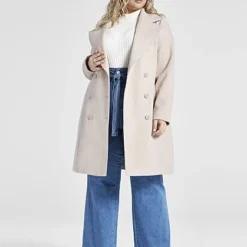 Fashion To Figure Boss Energy Double Breasted Long Coat - Patrick Starrr X FTF