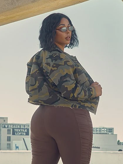 Fashion To Figure Paulina Camo Shirt Jacket 4 Fashion To Figure Paulina Camo Shirt Jacket - Image 4