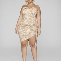 Fashion To Figure Mira Seashell Print Halter Dress -Pleasures SHOP x e715c313 fa30 411f 97ea 54e618ffb16e