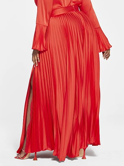Fashion To Figure Noel Pleated Maxi Skirt - FTF LAB 007: Nzinga Imani 5 Fashion To Figure Noel Pleated Maxi Skirt - FTF LAB 007: Nzinga Imani - Image 5