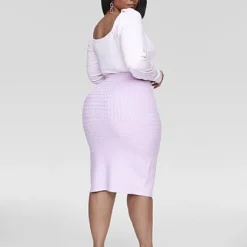 Fashion To Figure Iris Cable Knit Midi Sweater Skirt -Pleasures SHOP x e8016abc a2a4 49e3 b4d6 258027092b71