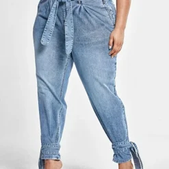 Fashion To Figure High Rise Paperbag Waist Jeans With Ankle Ties 13 Fashion To Figure High Rise Paperbag Waist Jeans With Ankle Ties -Pleasures SHOP x e83a8c7e e1bd 4583 9ea7 768e14a3ae9c