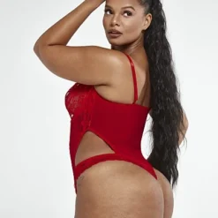 Fashion To Figure Katelyn Lace Cutout Bodysuit -Pleasures SHOP x e96a627a 887f 478c bbce ebeea3cdd94d