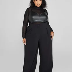 Fashion To Figure Margaux High Rise Pleated Trousers -Pleasures SHOP x e97c0bd9 dd92 46c2 bb00 18df2dde80f1