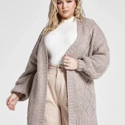 Fashion To Figure On The Move Cable-Knit Cardigan - Patrick Starrr X FTF -Pleasures SHOP x e9c78a86 cb55 4ad5 b3f3 183df0c019e9