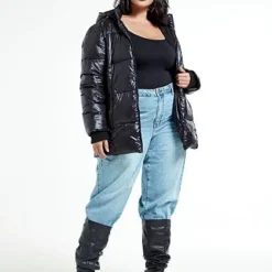 Fashion To Figure Shine On Puffer Coat 17 Fashion To Figure Shine On Puffer Coat -Pleasures SHOP x e9da5d70 e5c2 486d a214 a96c9f8b320c