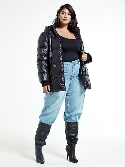 Fashion To Figure Shine On Puffer Coat 7 Fashion To Figure Shine On Puffer Coat - Image 7