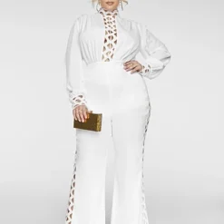 Fashion To Figure Alexa Crochet Detail Jumpsuit -Pleasures SHOP x ea3800b8 938e 496c 8454 67d723c1f5be