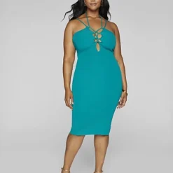 Fashion To Figure Lynae Knit Midi Dress -Pleasures SHOP x ea6d44c4 d5dd 42e8 9280 07a9a99f607d