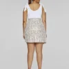 Fashion To Figure Gia Snake Print Faux Leather Skirt