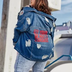Fashion To Figure EYBS Denim Trucker Jacket 11 Fashion To Figure EYBS Denim Trucker Jacket -Pleasures SHOP x eb46b258 857e 4fe0 a10f a70cdbb3d687