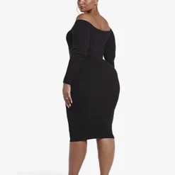 Fashion To Figure Larissa Tie Front Sweater Dress -Pleasures SHOP x ecfb8b40 40f3 44d3 afbf f3e7ccd049be