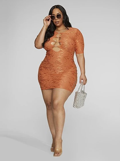 Fashion To Figure Jess Swirl Print Swim Cover-up 3 Fashion To Figure Jess Swirl Print Swim Cover-up - Image 3