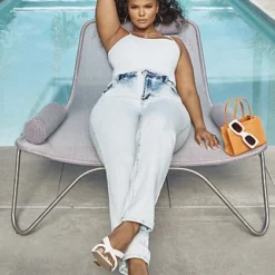 Fashion To Figure High Rise Bleached Wash Straight Leg Jeans -Pleasures SHOP x ed43761a a4d1 41c1 abea b4e6278a99f5