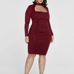 Fashion To Figure Yara Cutout Ruched Dress